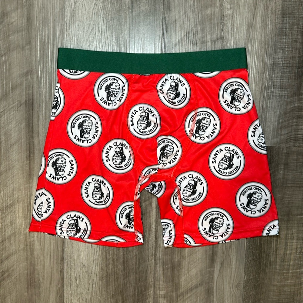 Santa Claws Hard Seltzer Free Play Boxer Brief - Medium
